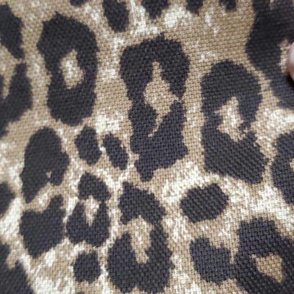 Banana republic double breasted leopard print tan belted jacket coat - Picture 11 of 12